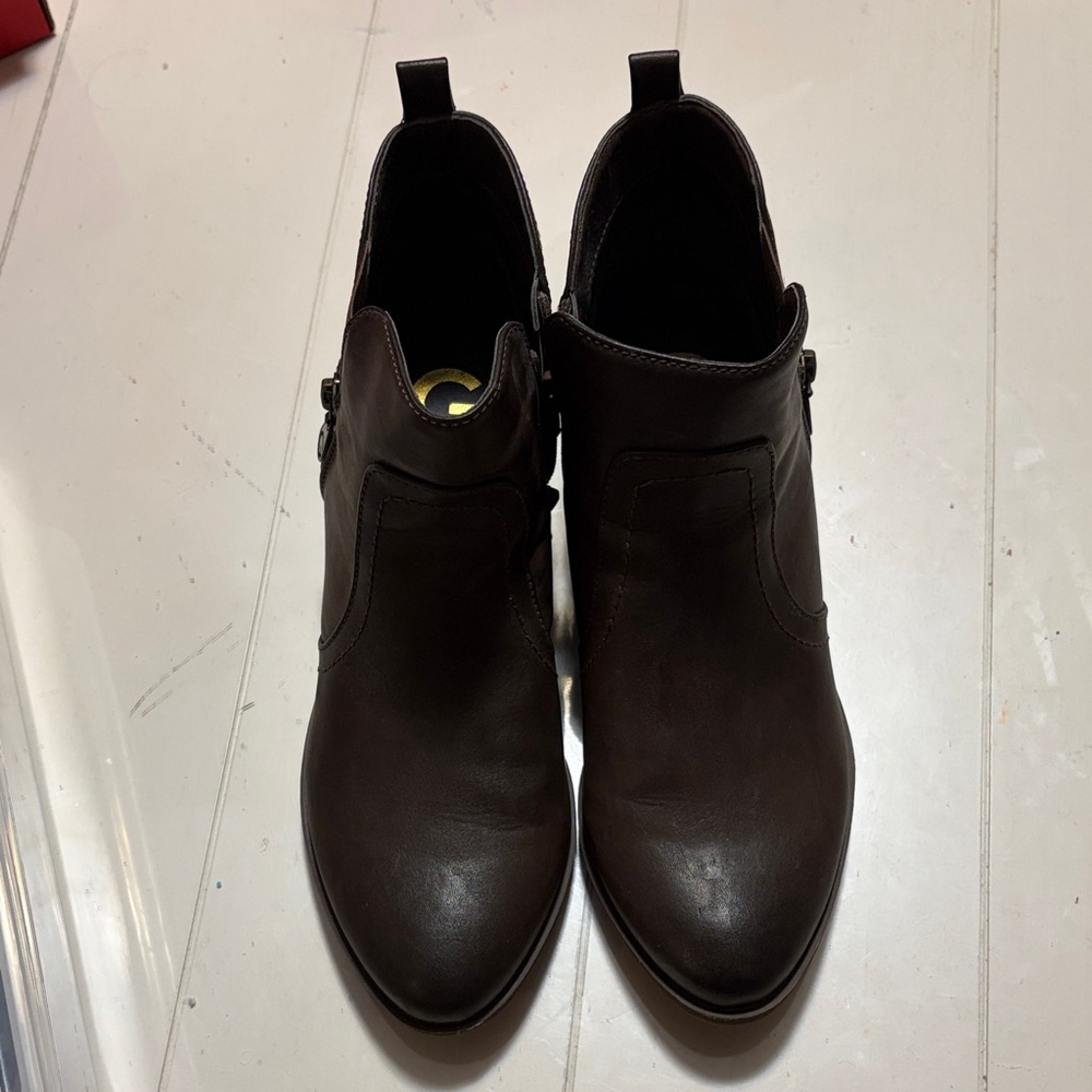 Guess Women’s Dark Brown Leather Boots